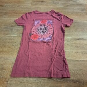 FREE STATE Dusty Rose Gray Graphic T-Shirt Shortsleeves Women's Size XS